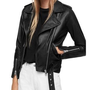 All Saints Balfern Leather Biker Jacket